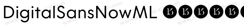 DigitalSansNowML 粗体字体转换